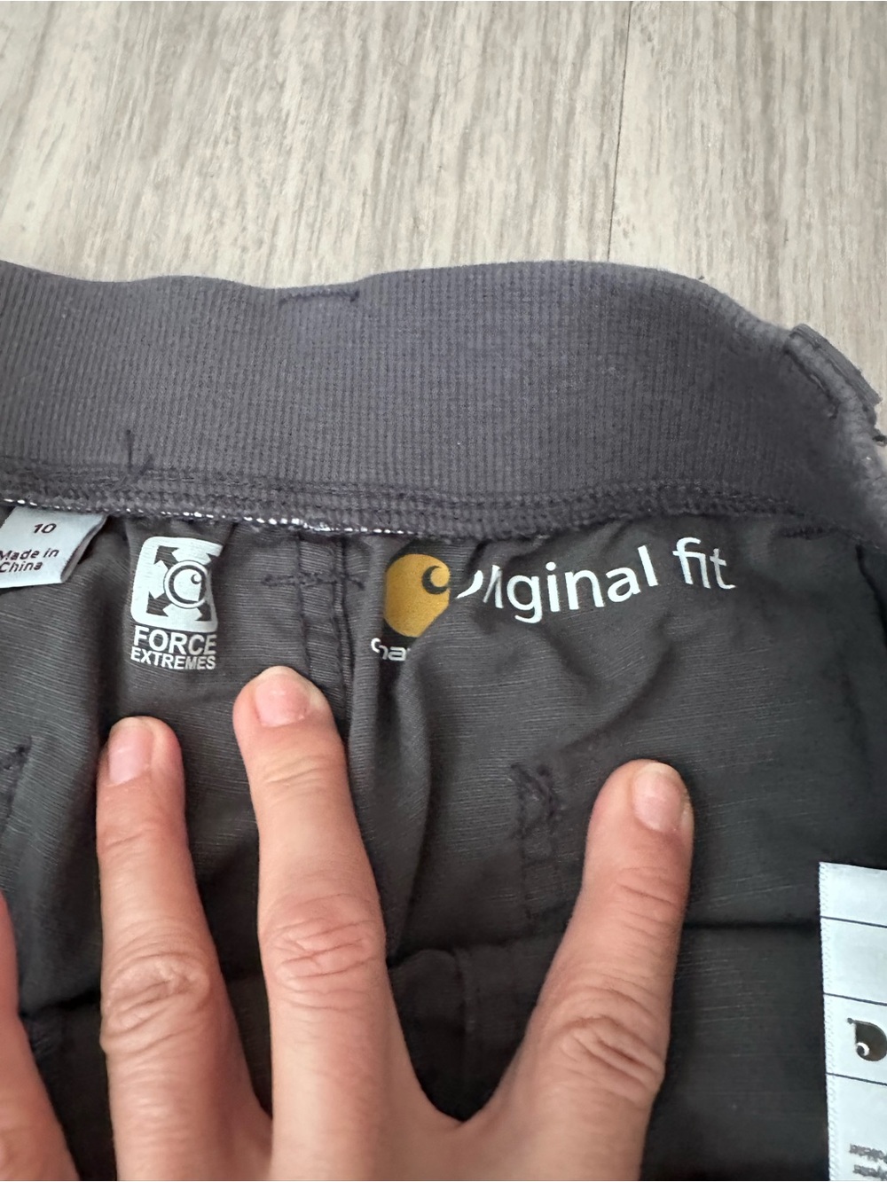 Carhartt Force Womens dark gray original extreme Performance Shorts Pockets - Picture 4 of 8